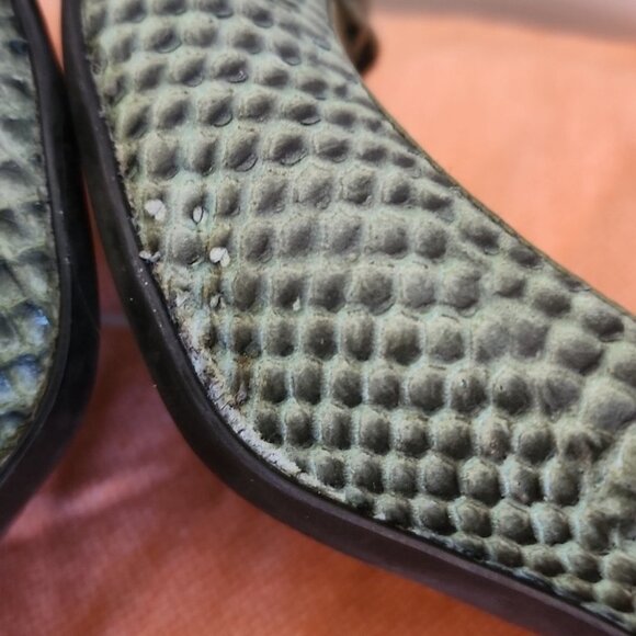 Green & Black Snakeskin Vince Camuto Women's Heels - Size 7.5 - Picture 7 of 9